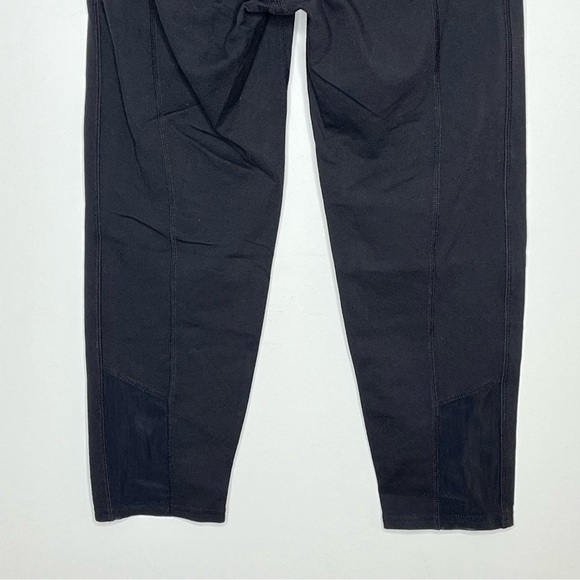 ATHLETA Cropped Leggings Mesh Criss Cross Panels Black - Picture 6 of 9